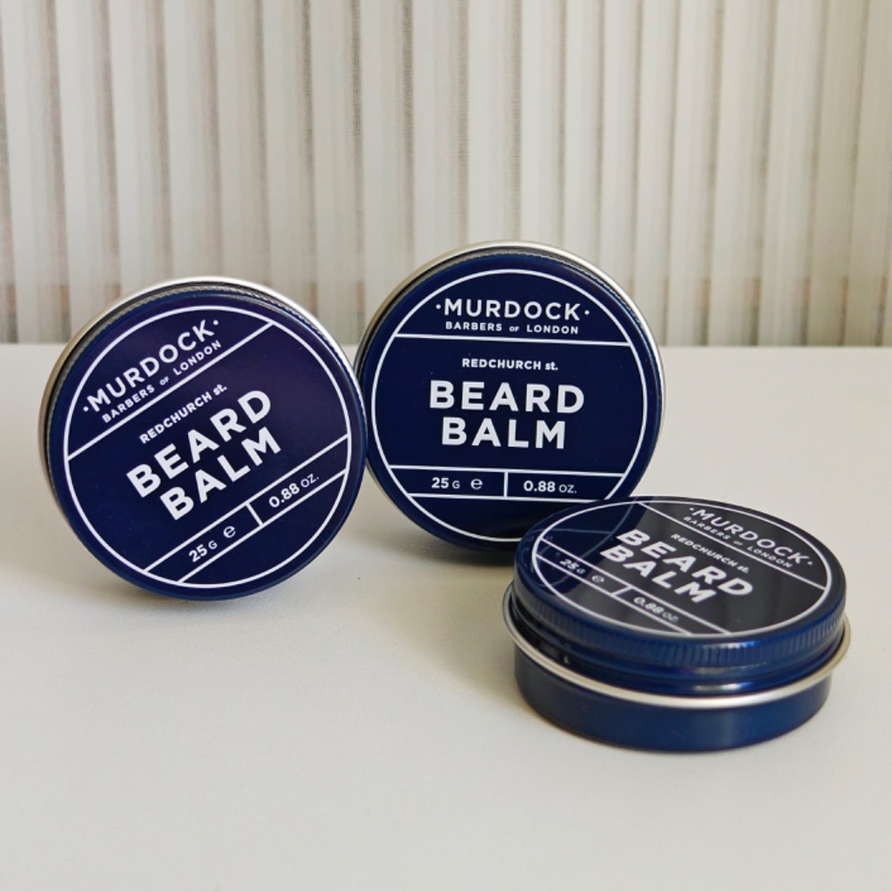 3 New Murdock London Beard Balm 0.88 Oz 25 g Travel Size For Men Mold Shape
